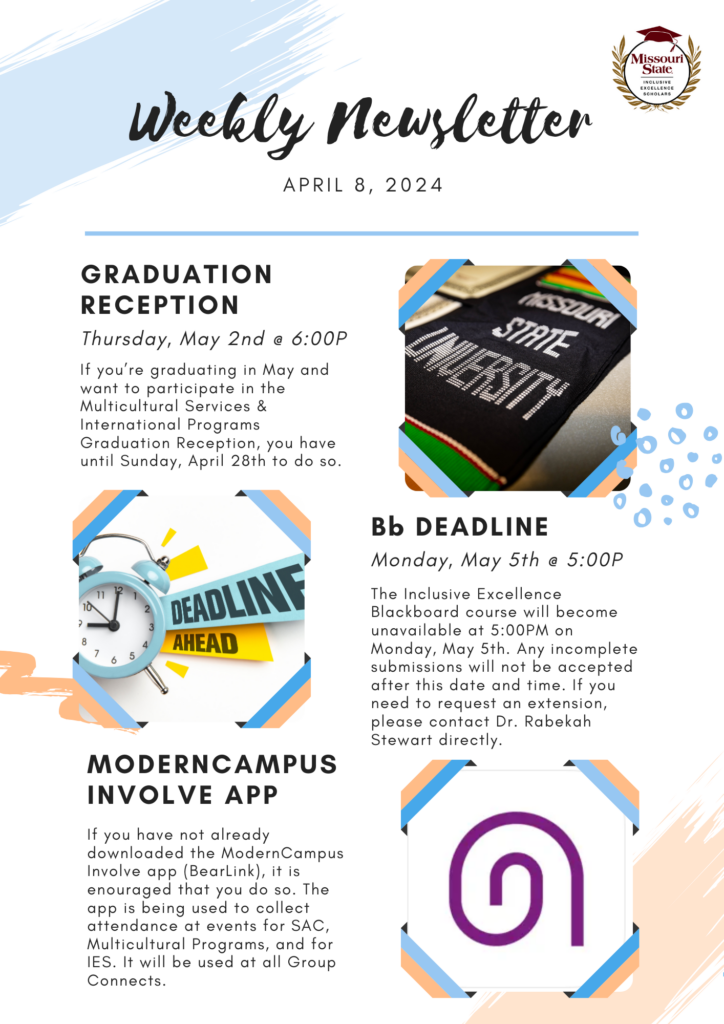 Weekly Newsletter April 8, 2024