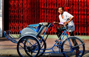 Cyclo-in-Ho-Chi-Minh-City-or-Saigon-Vietnam