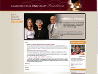 Missouri State University Foundation Screenshot