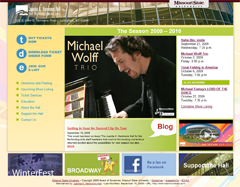 Hammons Hall web site preview