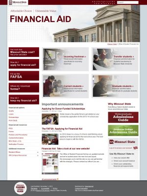 Financial Aid Website