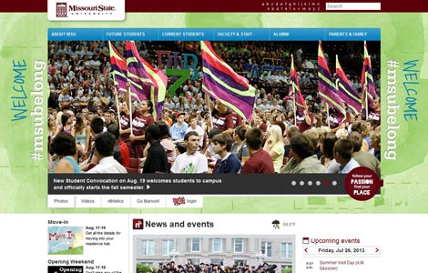 Homepage screenshot from Welcome Weekend