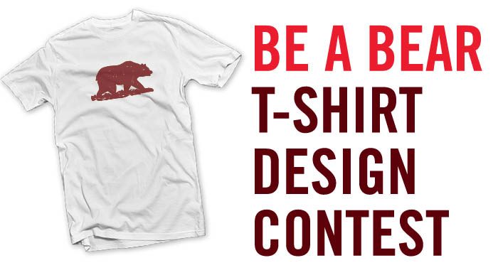 be a bear t'shirt design logo