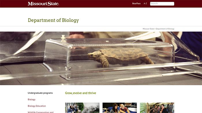 Biology website