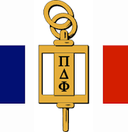Emblem of Pi Delta Phi honor society