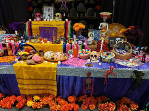 A traditional altar display at the 2019 Day of the Dead Festival